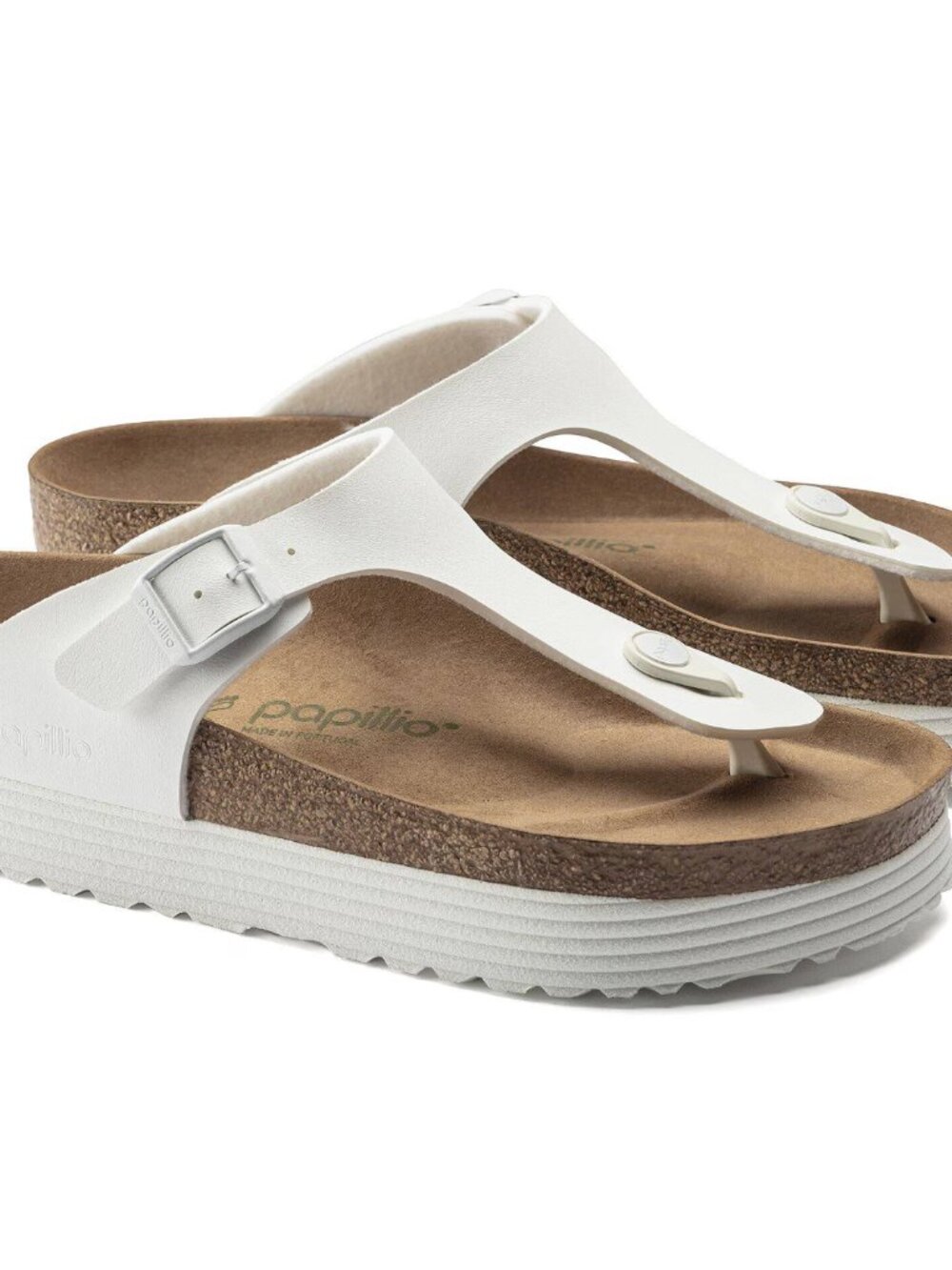 Birkenstock Gizeh Platform Vegan Sandals – White – Size EU 38 (US 7–7.5) - Picture 2 of 15